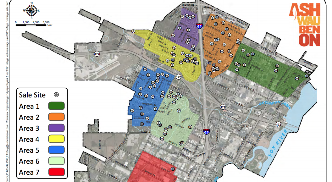 2021 Rummage Sale map